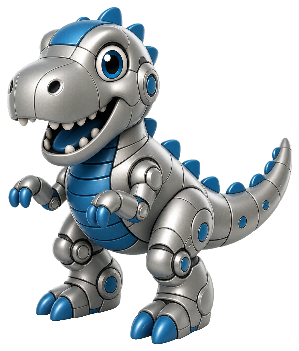 Preview for Robot Dinosaur Sticker For Creative Designs