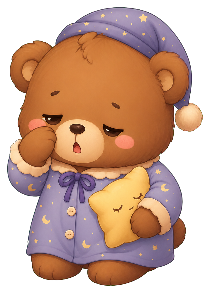 Preview for Chibi Sleepy Bear Sticker