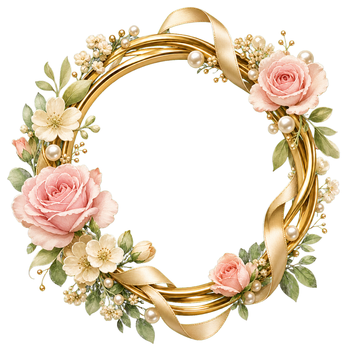 Preview for Floral Ring Wedding Sticker
