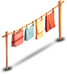 Preview for Clothes-drying-rack-illustration-islandobjects-sticker-05b56