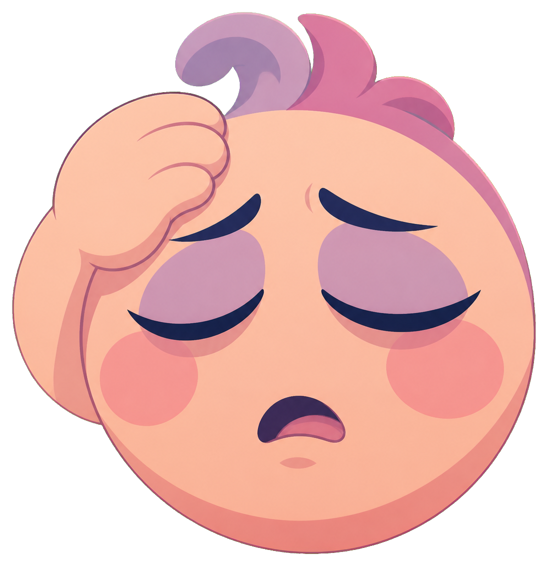 Preview for Dramatic Sigh Reaction Sticker