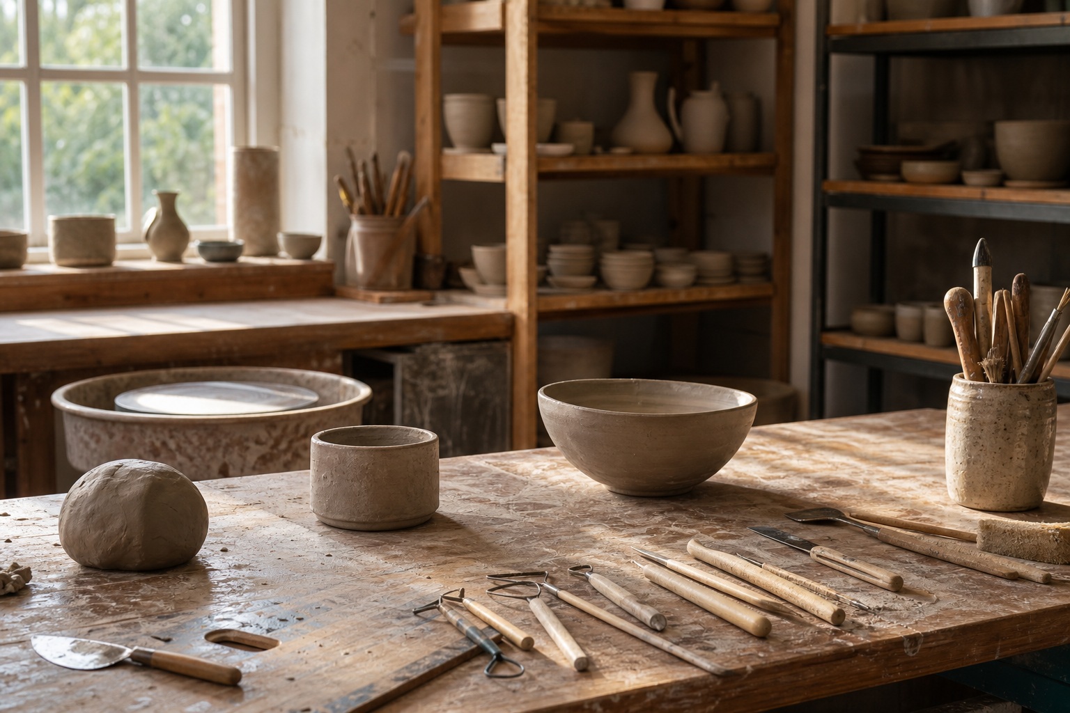 Preview for Morning Clay Workbench Background