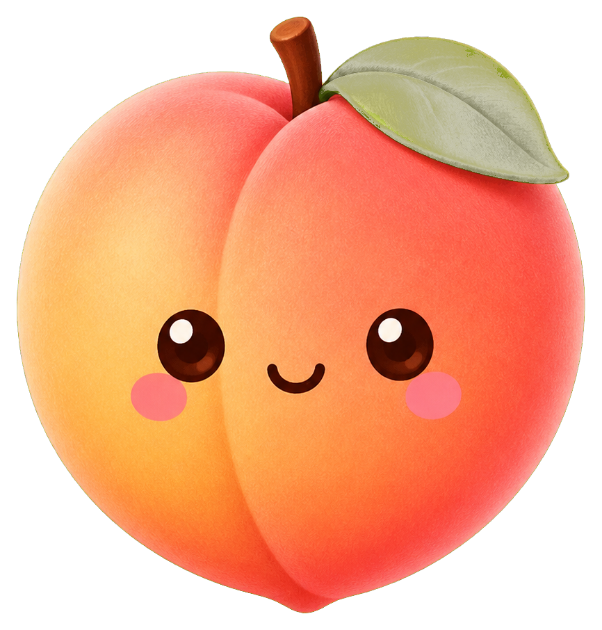 Preview for Smiling Peach Sticker