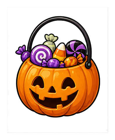 Preview for Pumpkin Pail Halloween Sticker