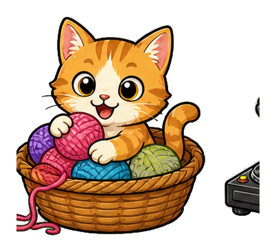 Preview for Yarn Kitten Sticker