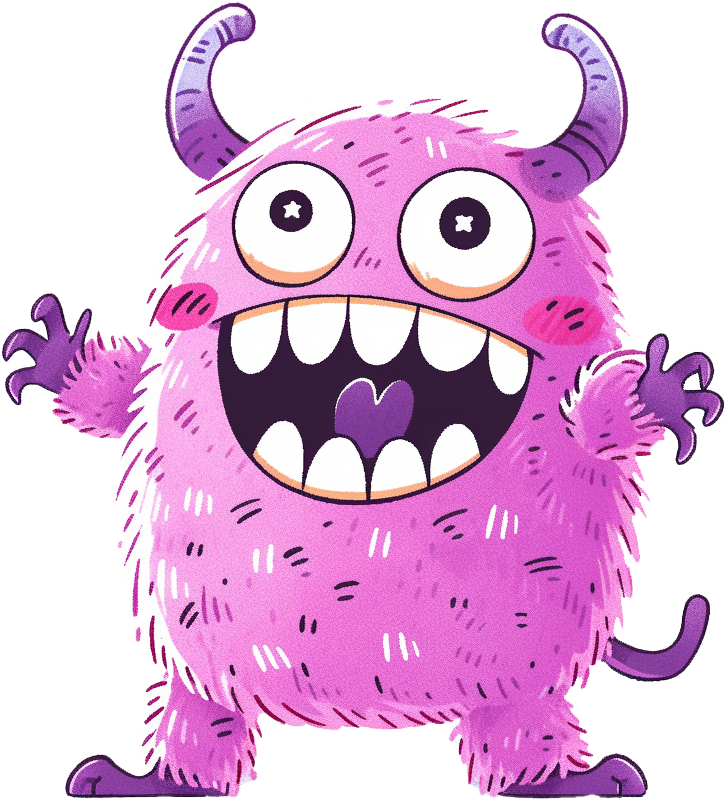 Preview for Purple-cartoon-monster-illustration-monsters-sticker-75704
