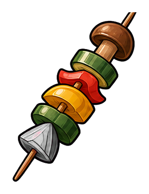 Preview for Veggie Skewer Sticker Graphic