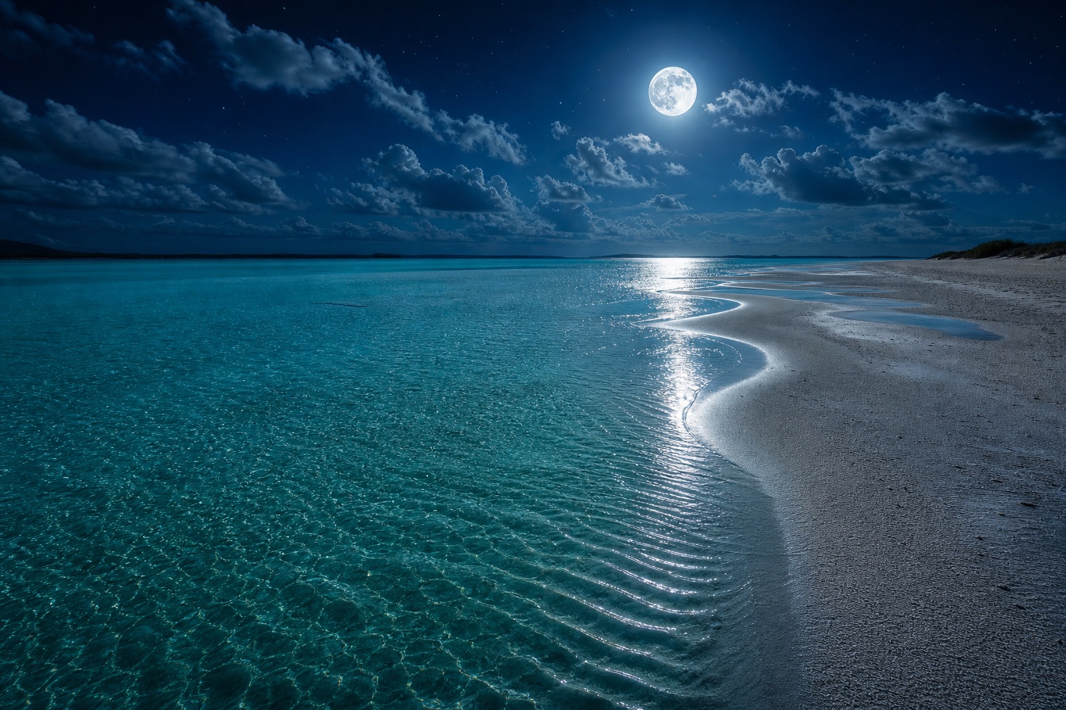 Preview for Moonlit Coral Lagoon Stock Background
