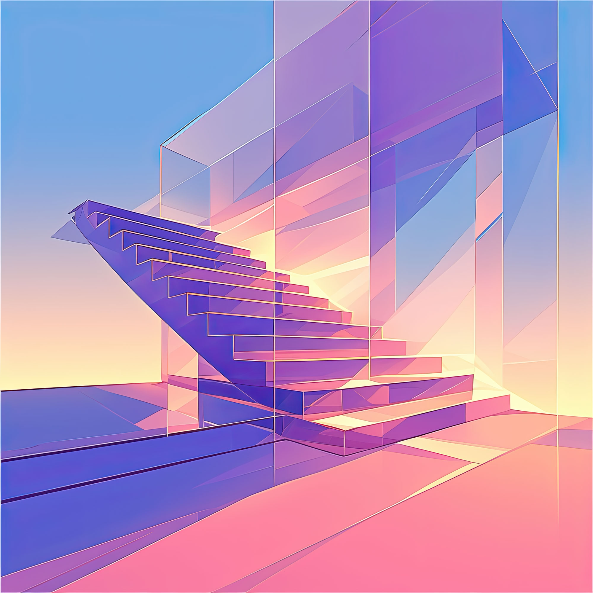 Preview for Modern-staircase-art-abstract-backdrop-background-a3bf9