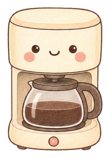 Preview for Kawaii Coffee Maker Sticker