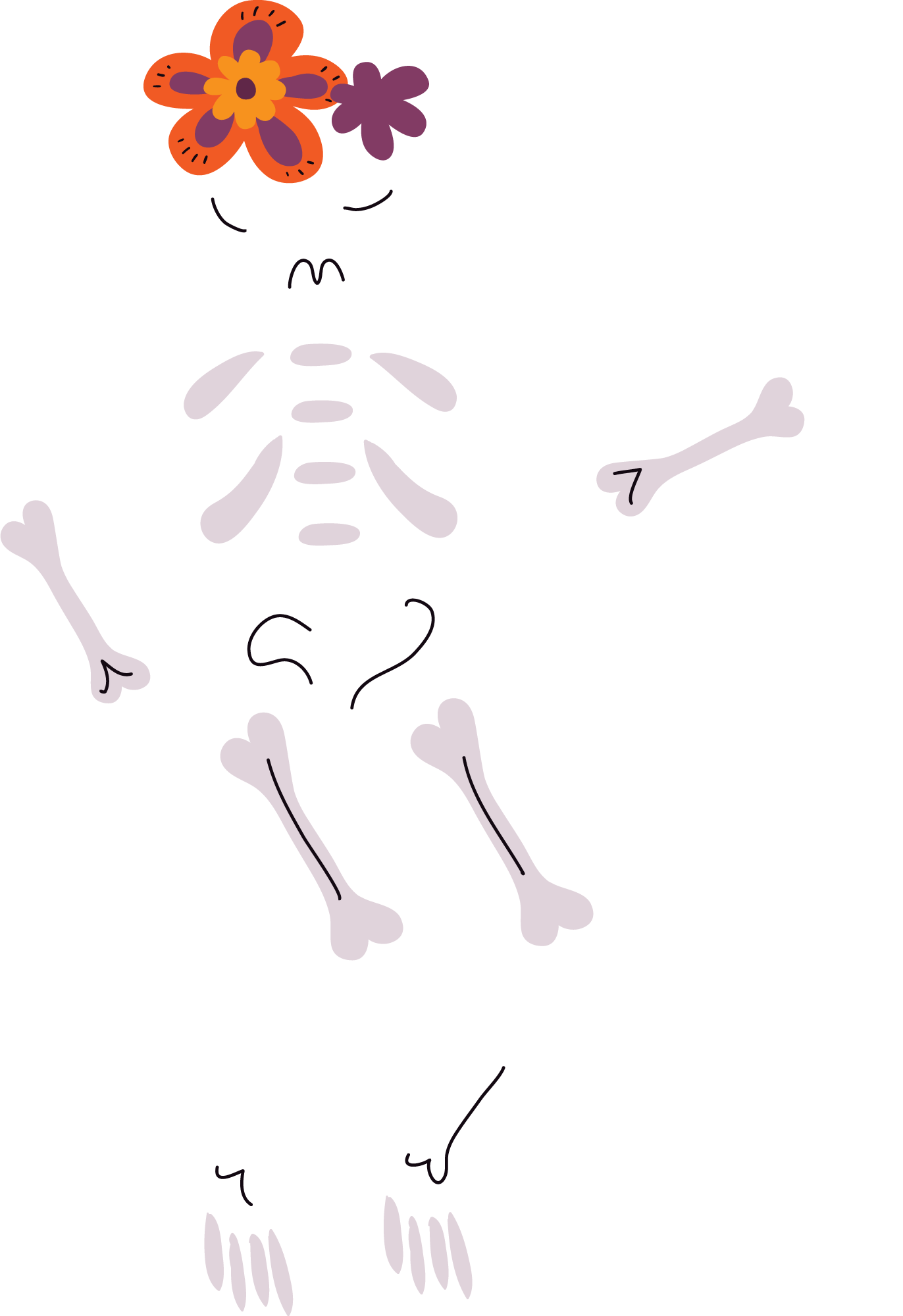 Preview for Dancing-skeleton-cartoon-character-skelaton-sticker-d2e2f