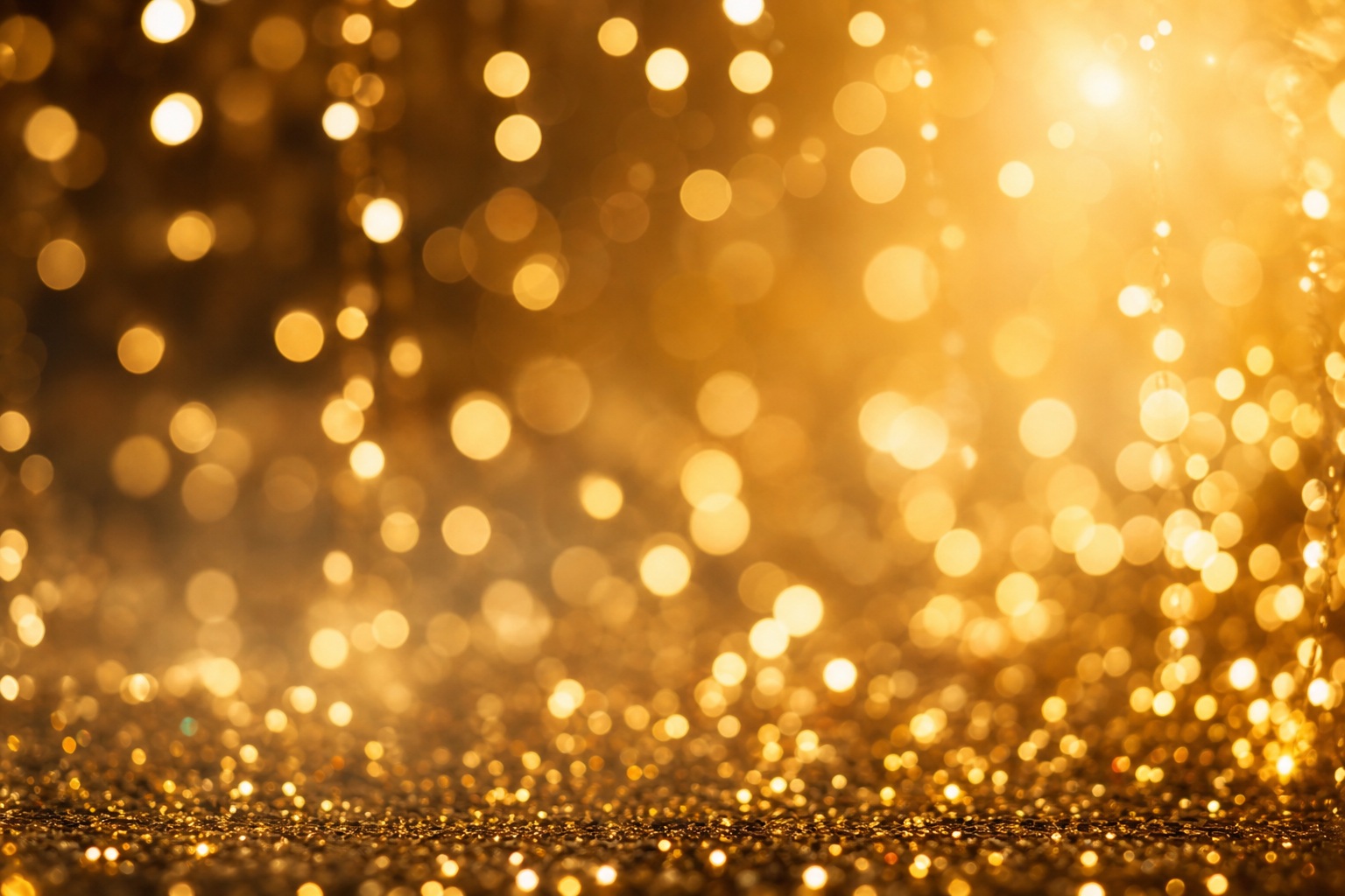 Preview for Golden Bokeh Lights Background