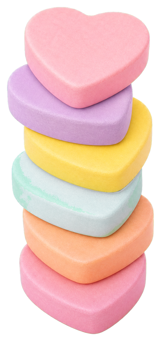 Preview for Candy Heart Stack Blank Sticker