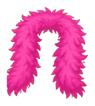 Preview for Pink Feather Boa Sticker