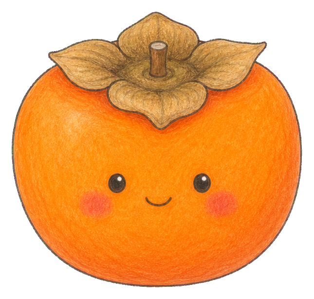 Preview for Persimmon With Leaf Cap Sticker