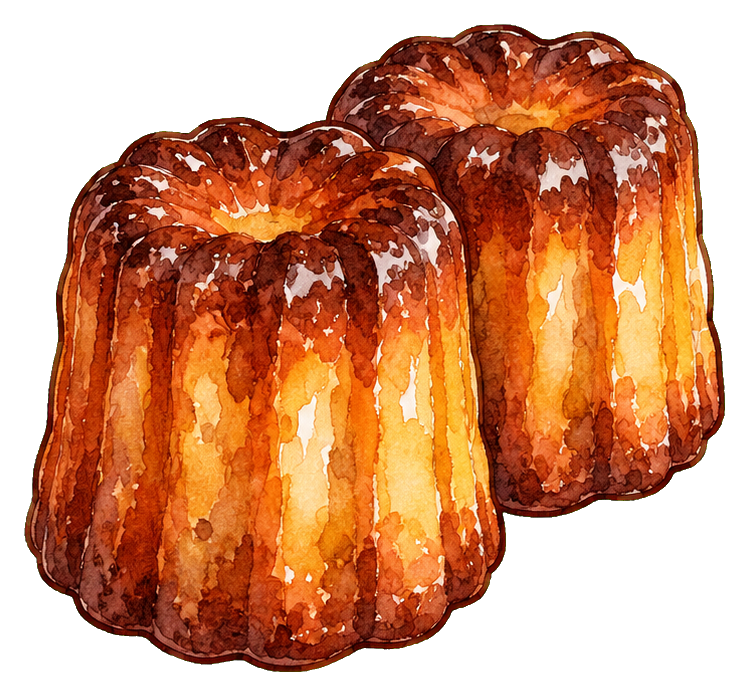 Preview for Caramel Canele Pair