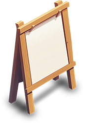 Preview for Wooden-easel-sign-template-islandobjects-sticker-33a36