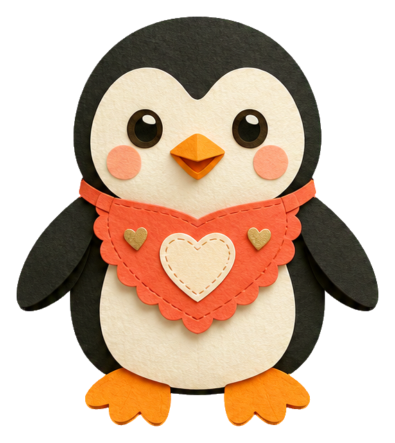 Preview for Valentine Keepsake Heart Penguin