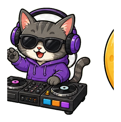 Preview for Cat Dj Sticker