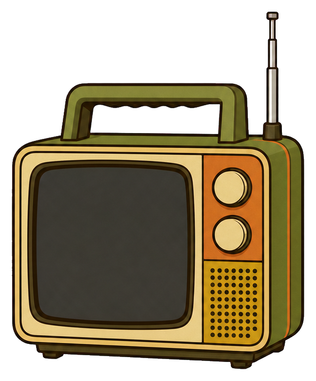 Preview for Portable Handle Crt Television Sticker