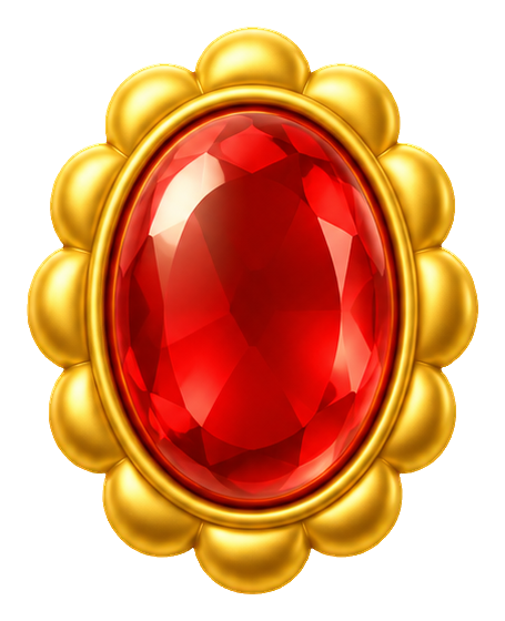 Preview for 3d Gem Treasures Ruby Brooch