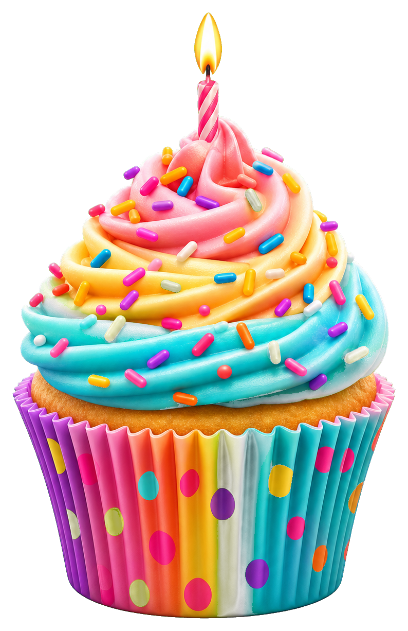Preview for Cupcake Party Sticker Graphic For Celebrations