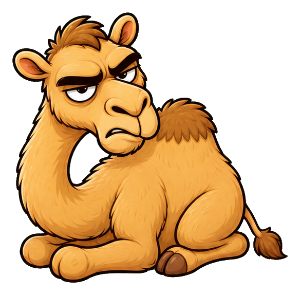 Preview for Cranky Tan Dromedary Sticker