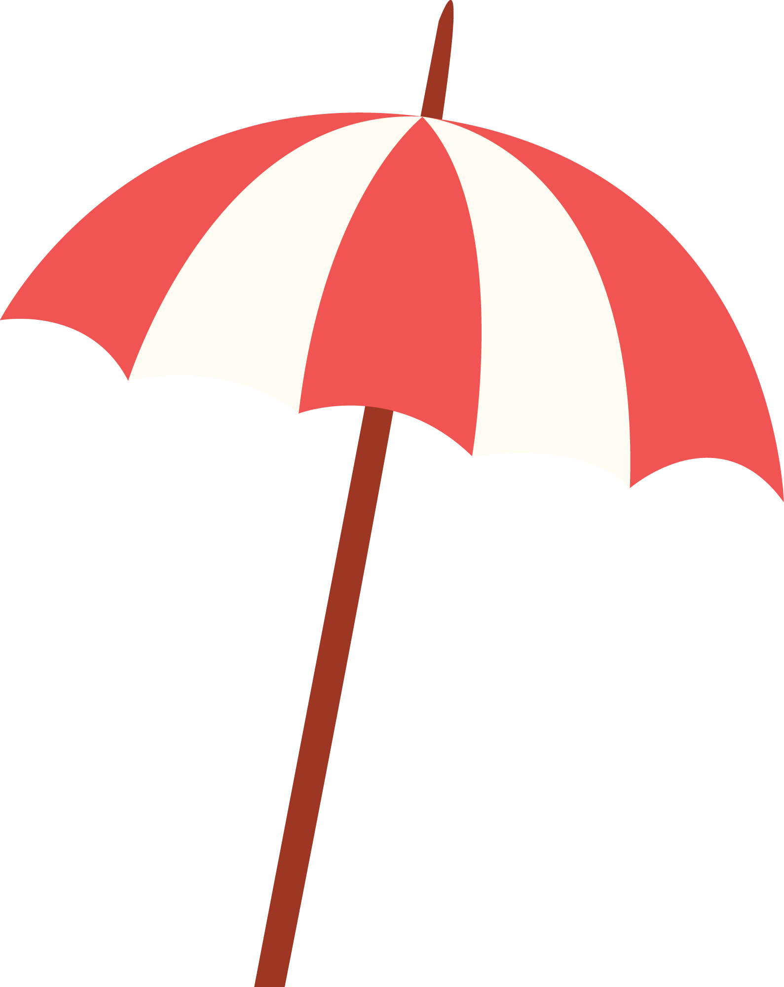 Preview for Red-white-beach-umbrella-summer-sticker-a0284