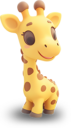 Preview for Cartoon-giraffe-character-animal-sticker-c8f64