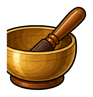 Preview for Singing Bowl Sticker For Wellness Designs