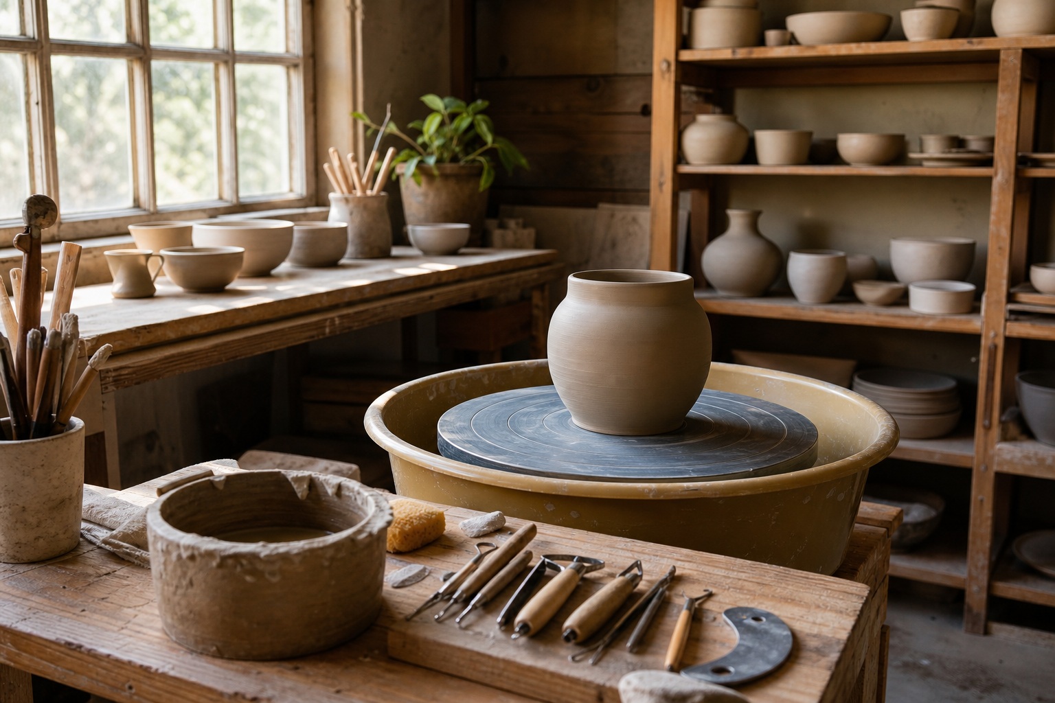 Preview for Morning Pottery Studio Background