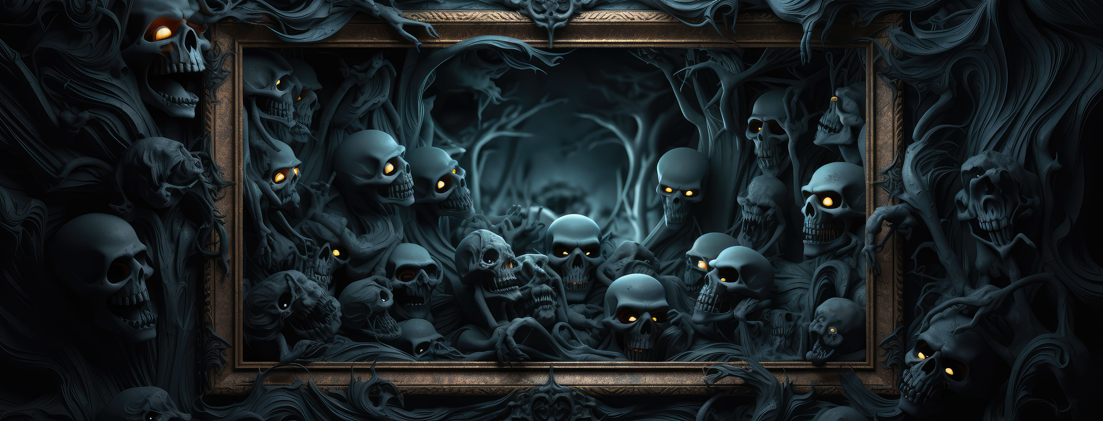 Preview for Dark-art-frame-design-halloween-cover-background-5ac48
