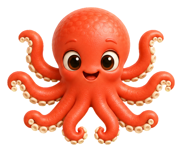 Preview for 3d Ocean Friends Octopus