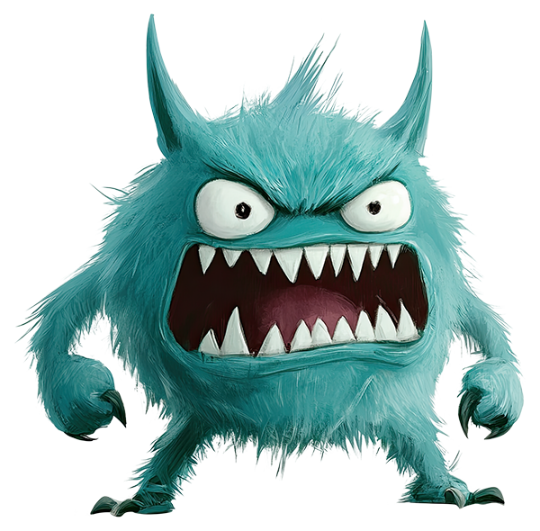 Preview for Blue-furry-monster-illustration-monsters-sticker-4c56f