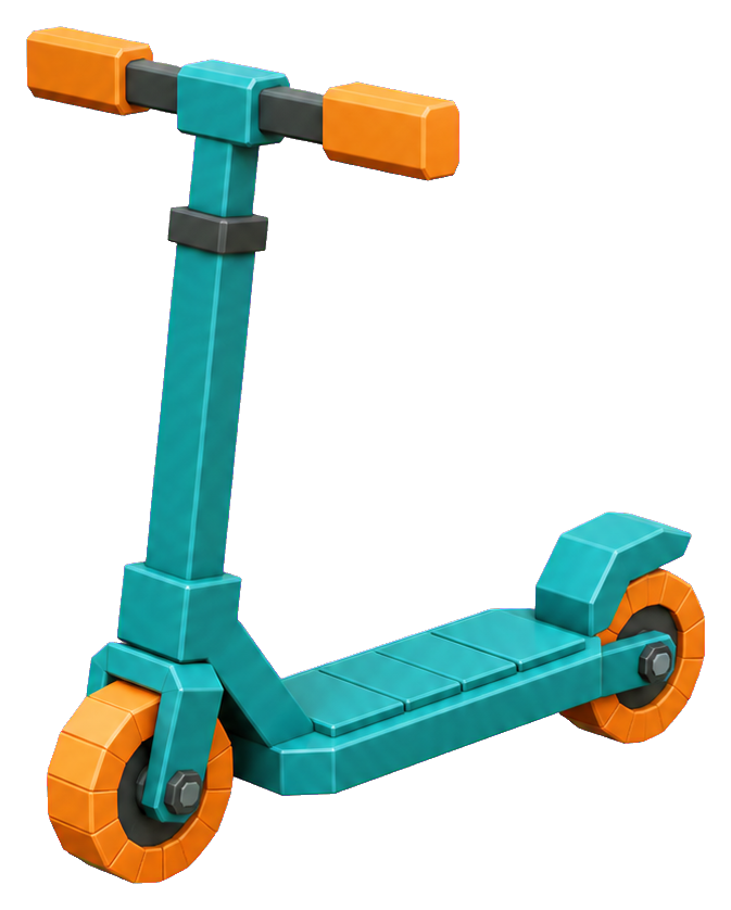 Preview for Blocky Scooter Sticker