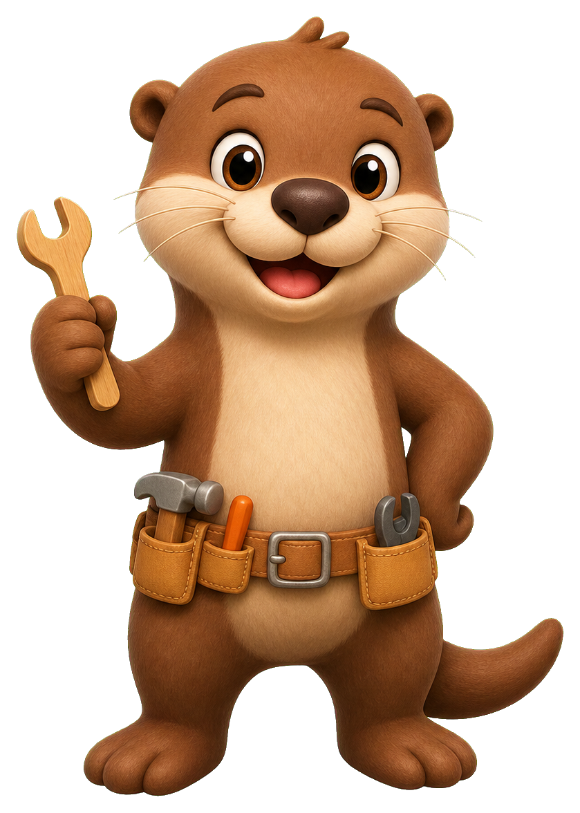 Preview for Otter Toolbelt Mascot Sticker