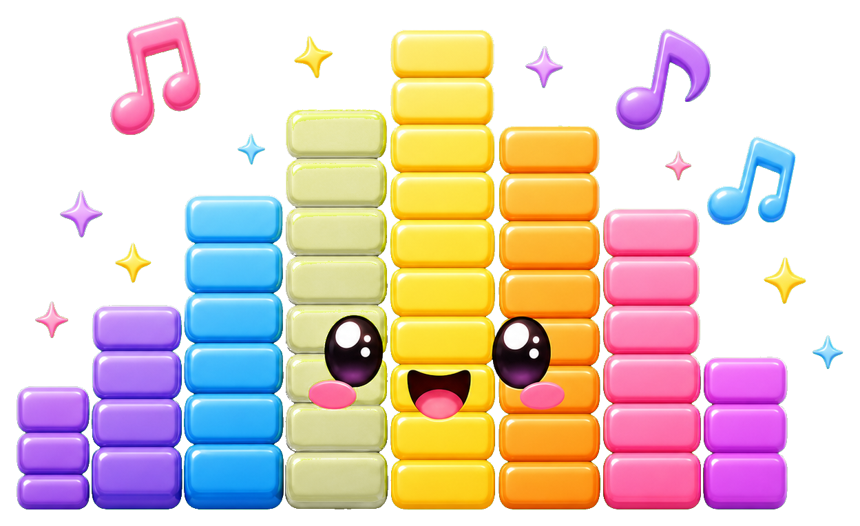 Preview for Equalizer Bars Sticker Graphic