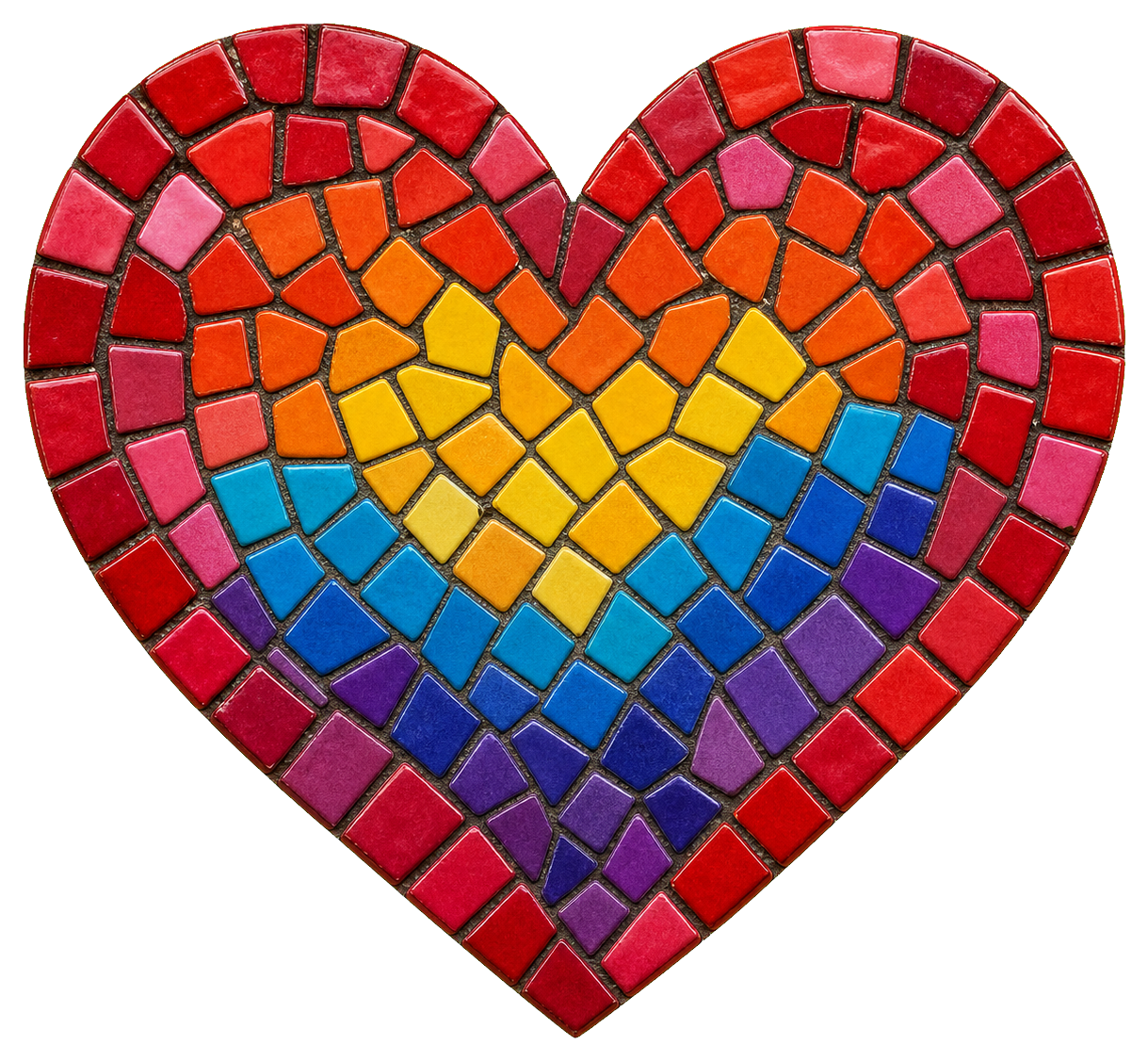 Preview for Mosaic Tile Heart Sticker