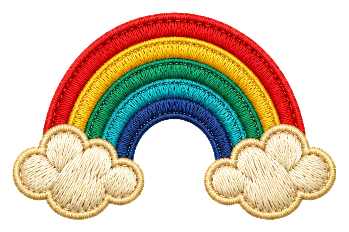 Preview for Embroidered Lucky Charms Rainbow