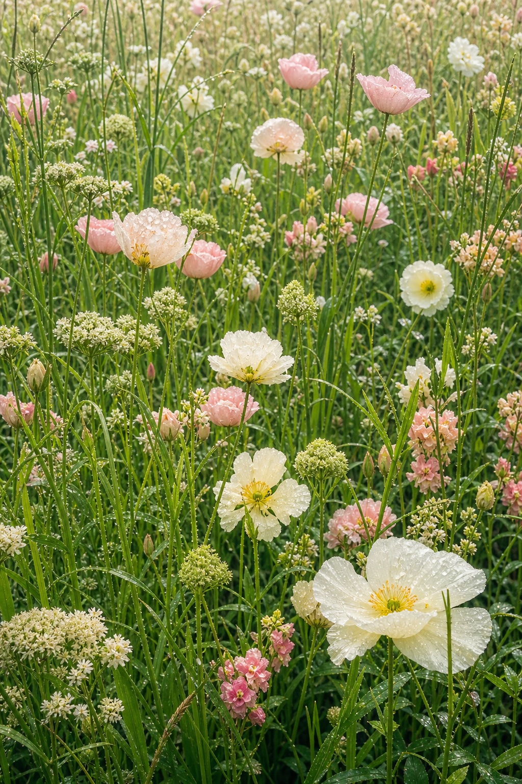 Preview for Vertical Wildflower Meadow Stock Background