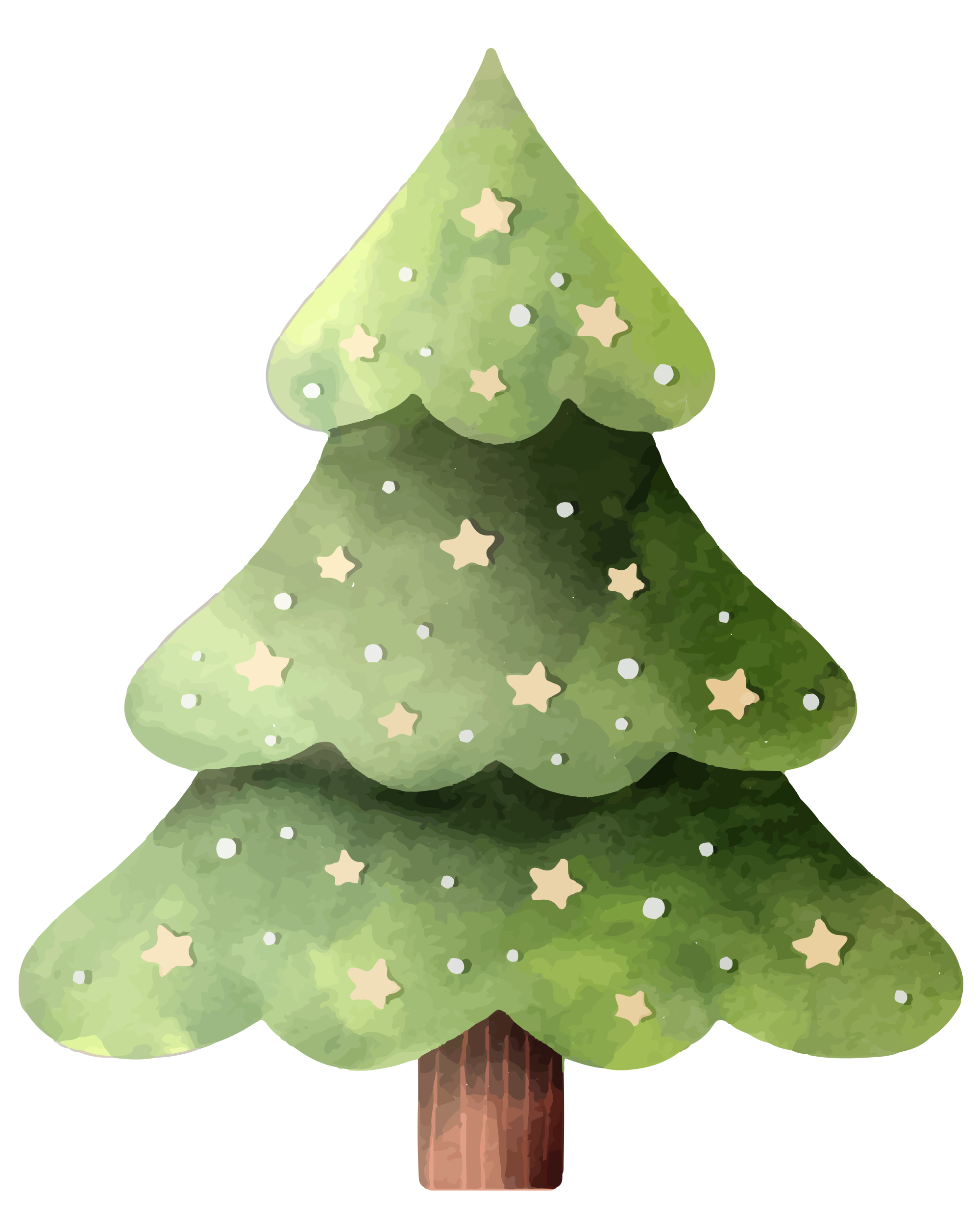 Preview for Watercolor-christmas-tree-illustration-sticker-65bb8