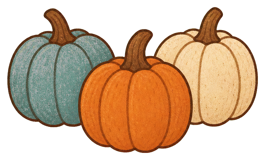 Preview for Cozy Halloween Pumpkin Trio Sticker