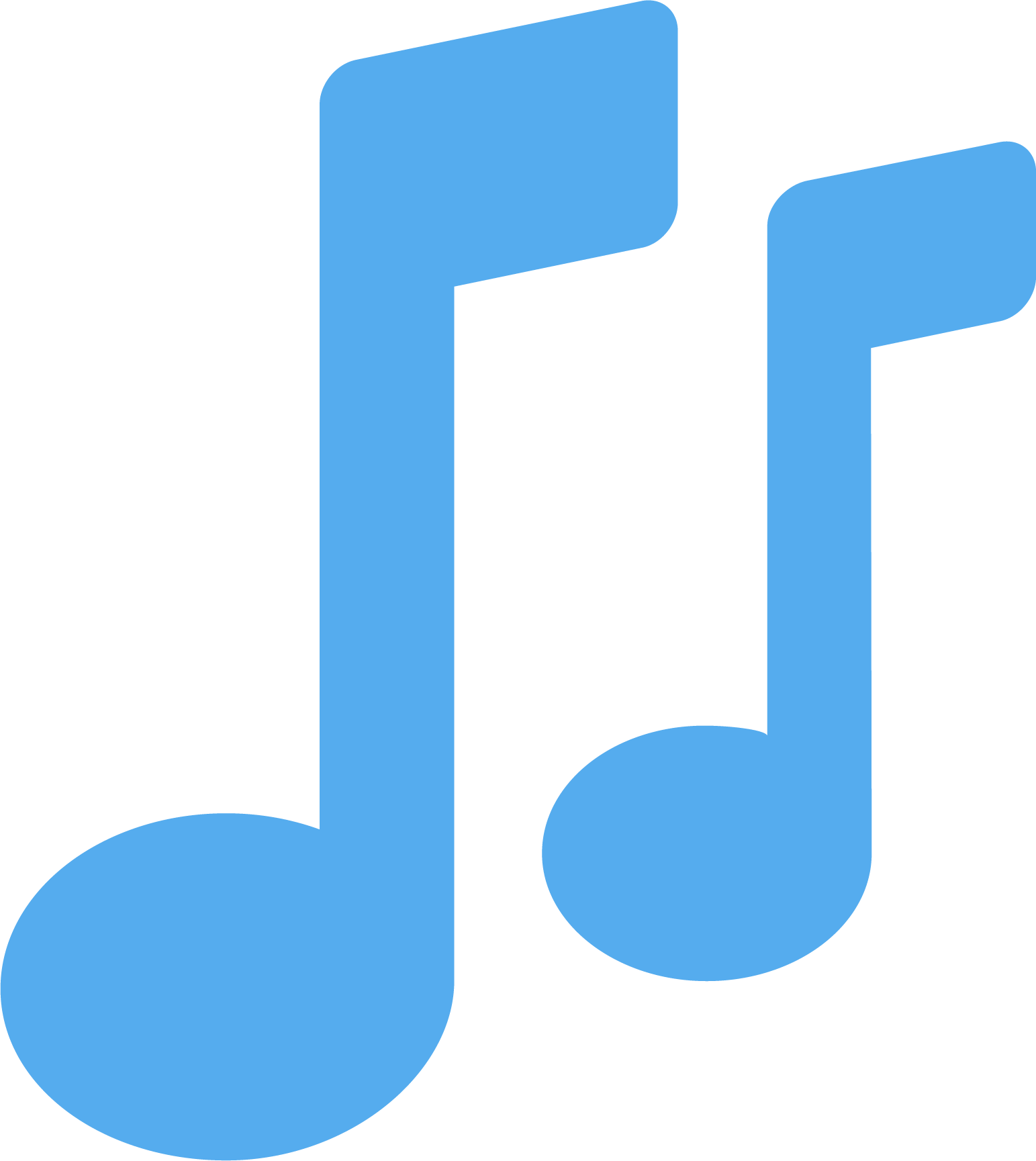 Preview for Blue-music-note-icon-emoji-classic-sticker-f4684