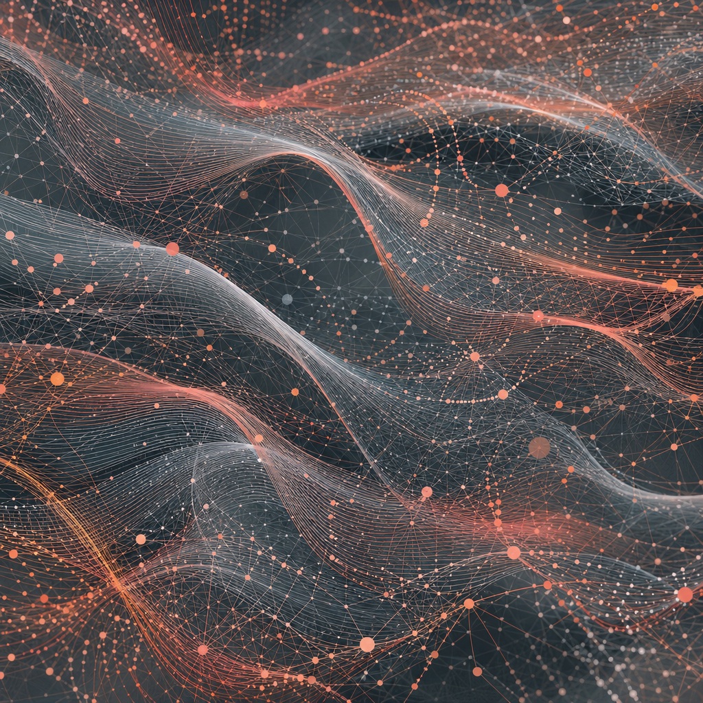 Preview for Coral Charcoal Signal Mesh Background