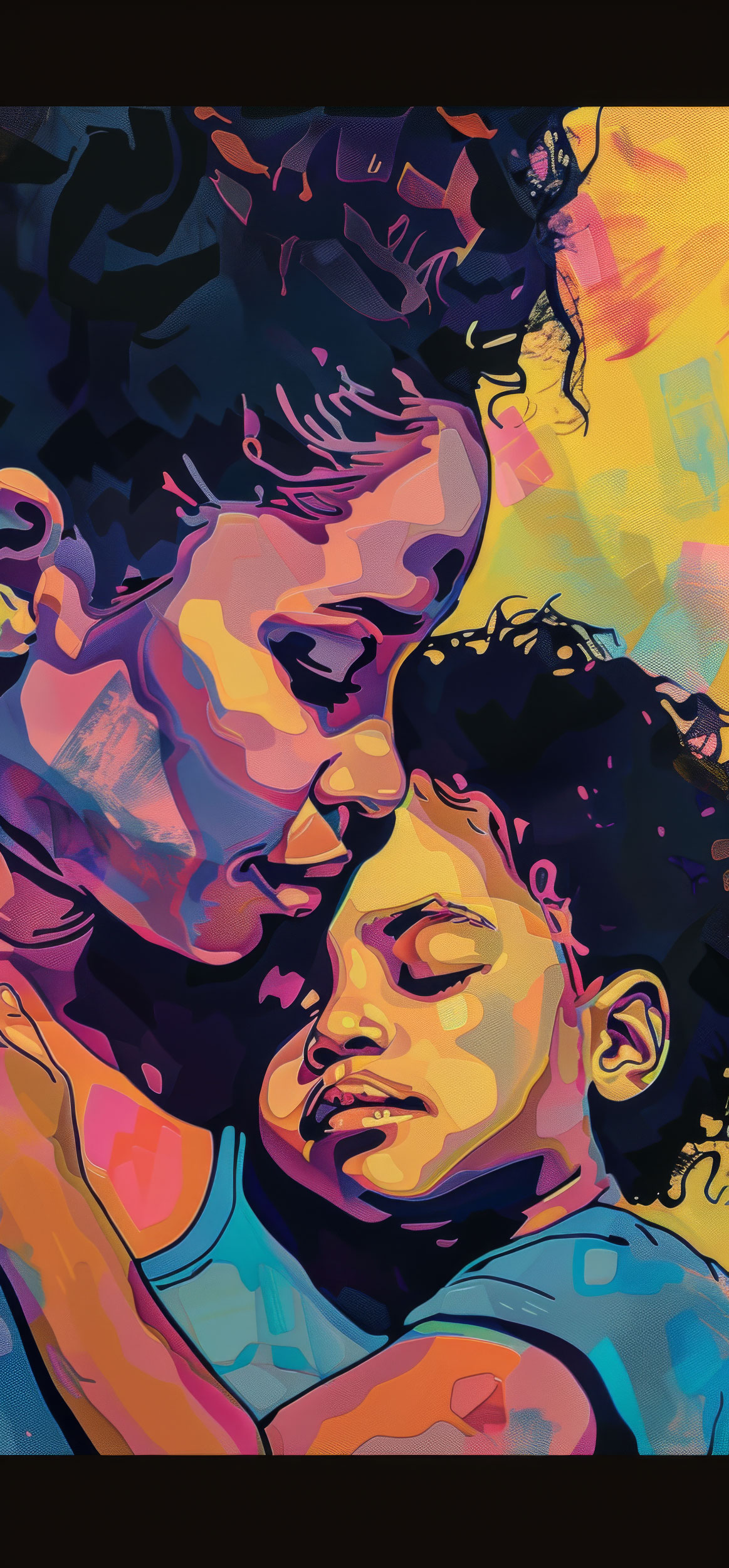 Preview for Tender-moment-man-child-illustration-mothers-day-background-f1d8f