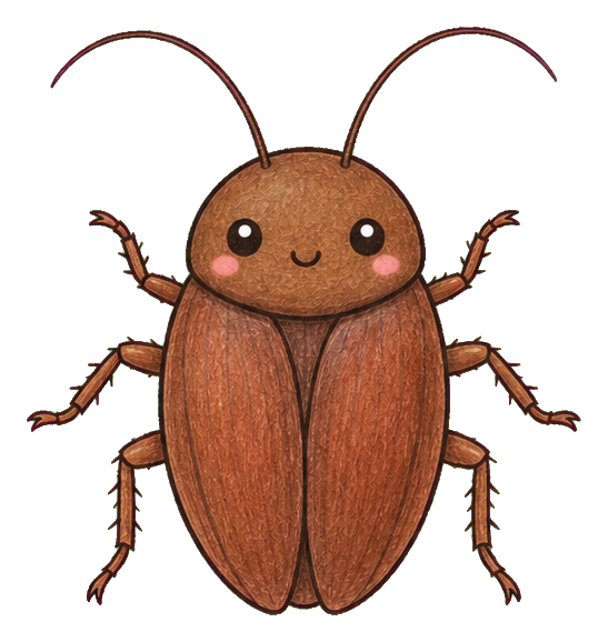 Preview for Cute Cockroach Sticker