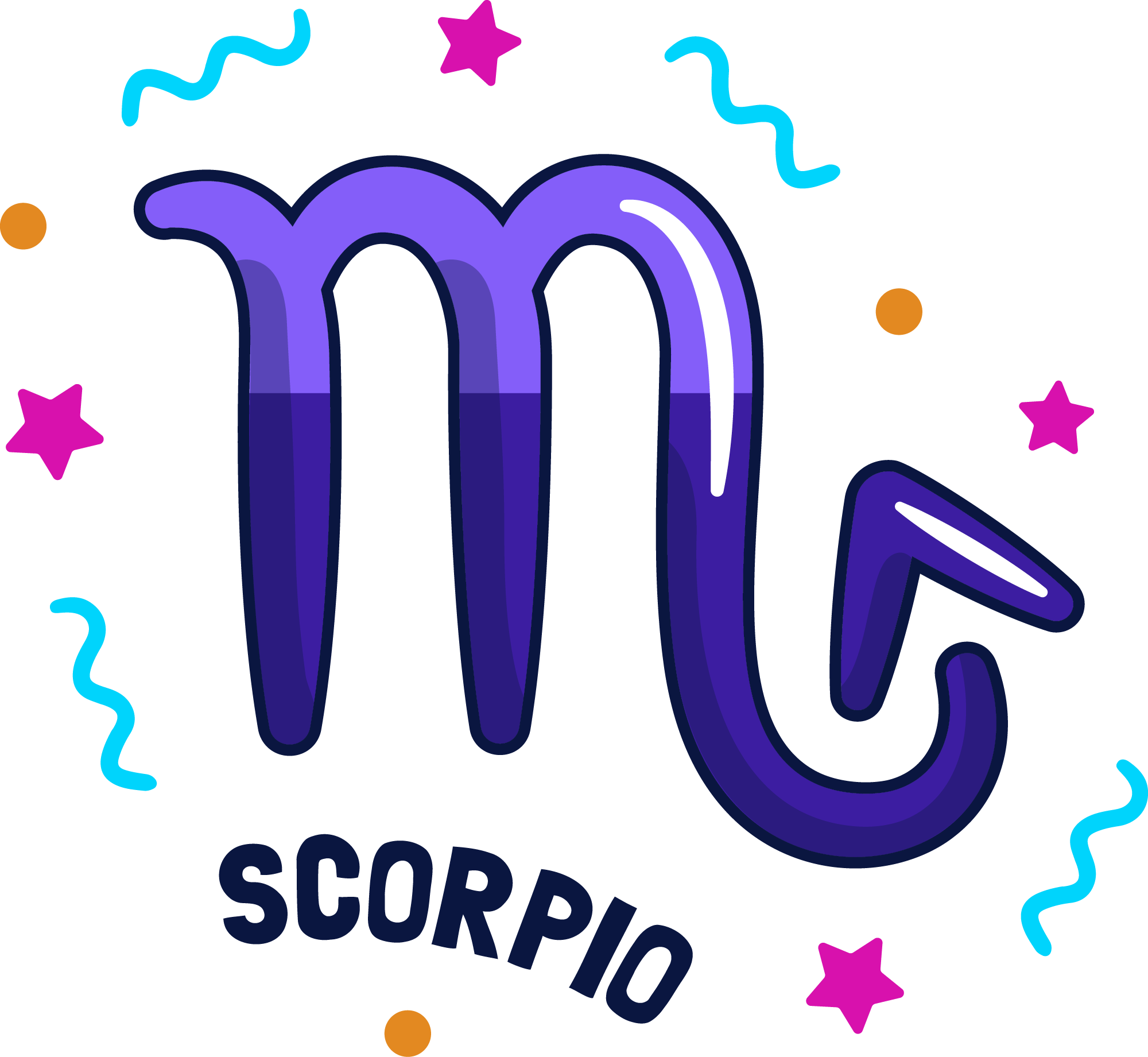 Preview for Scorpio-zodiac-neon-design-sticker-1d17a