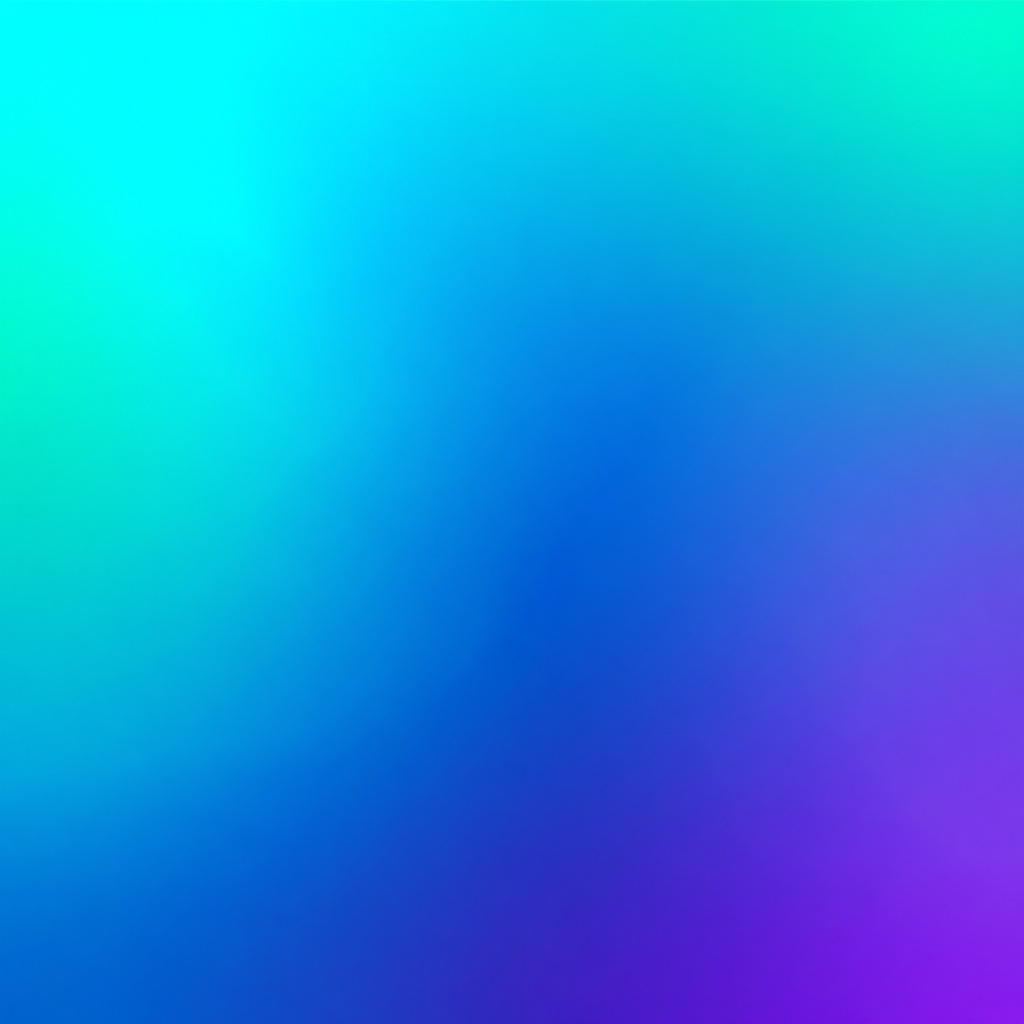 Square background with a smooth cool rainbow gradient fading from cyan to purple.