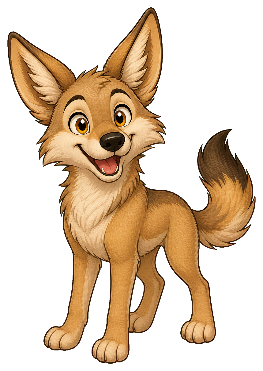 Preview for Smiling Coyote Sticker