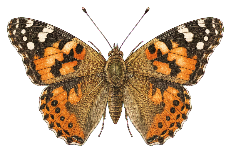 Preview for Painted Lady Butterfly Sticker